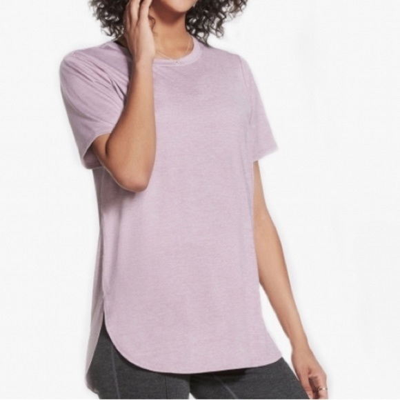 SKECHERS WOMEN TOP LIGHT PURPLE SHORT SLEEVE  SIZE XL - Picture 1 of 11